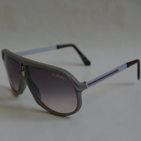 NWT True Vintage Sports Fashion Aviator combo frame sunglasses w/ gradient smoke - Picture 3 of 5